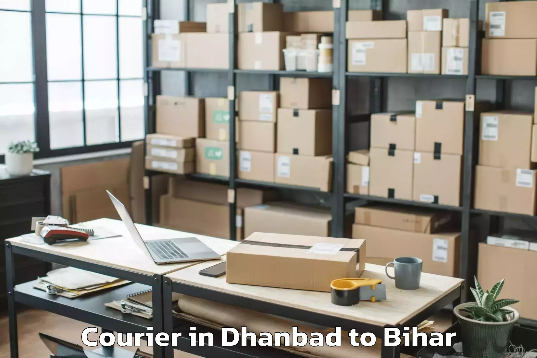 Easy Dhanbad to Mohiuddinagar Courier Booking